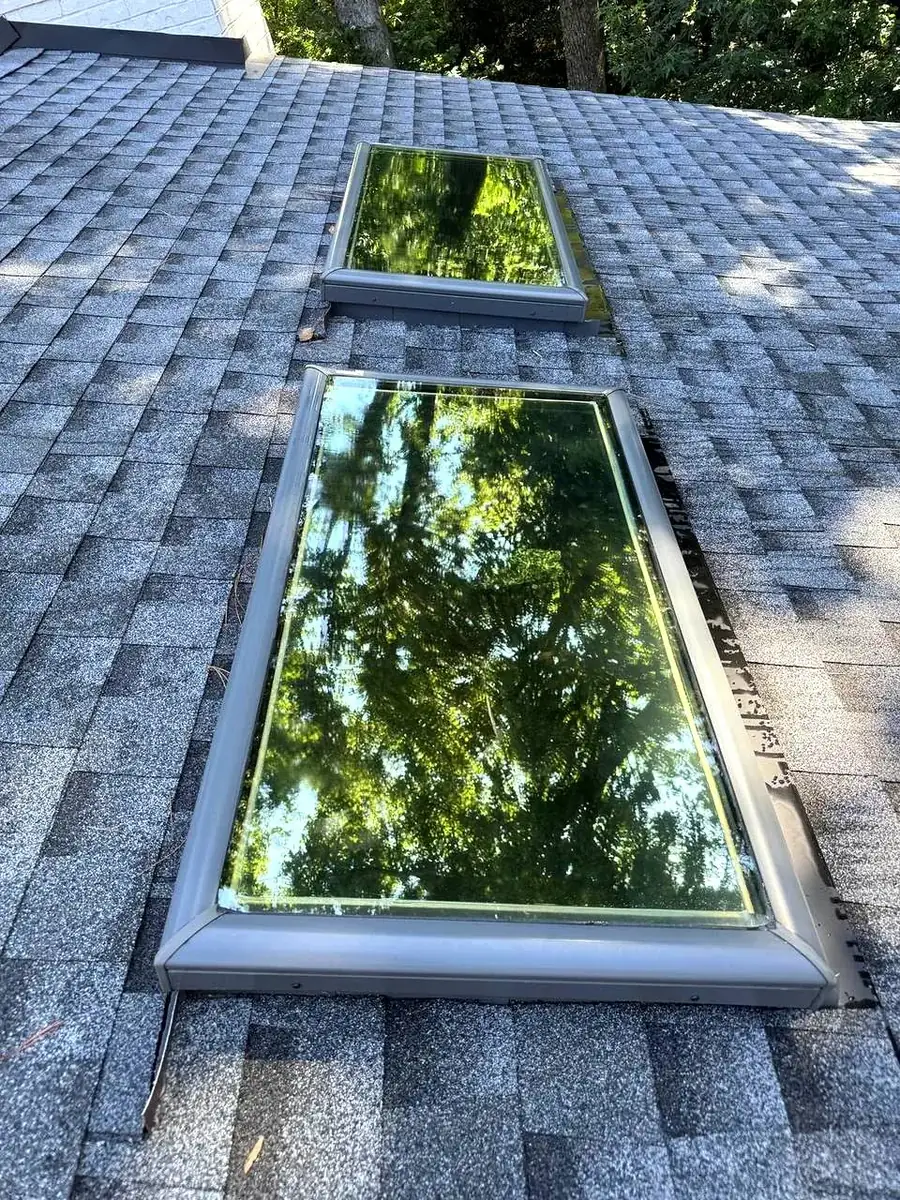 Freshly cleaned skylights